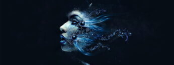 HD-wallpaper-girl-face-digital-art-simple-cyan-blue-artwork-black-background-dark-theme-dark-theme